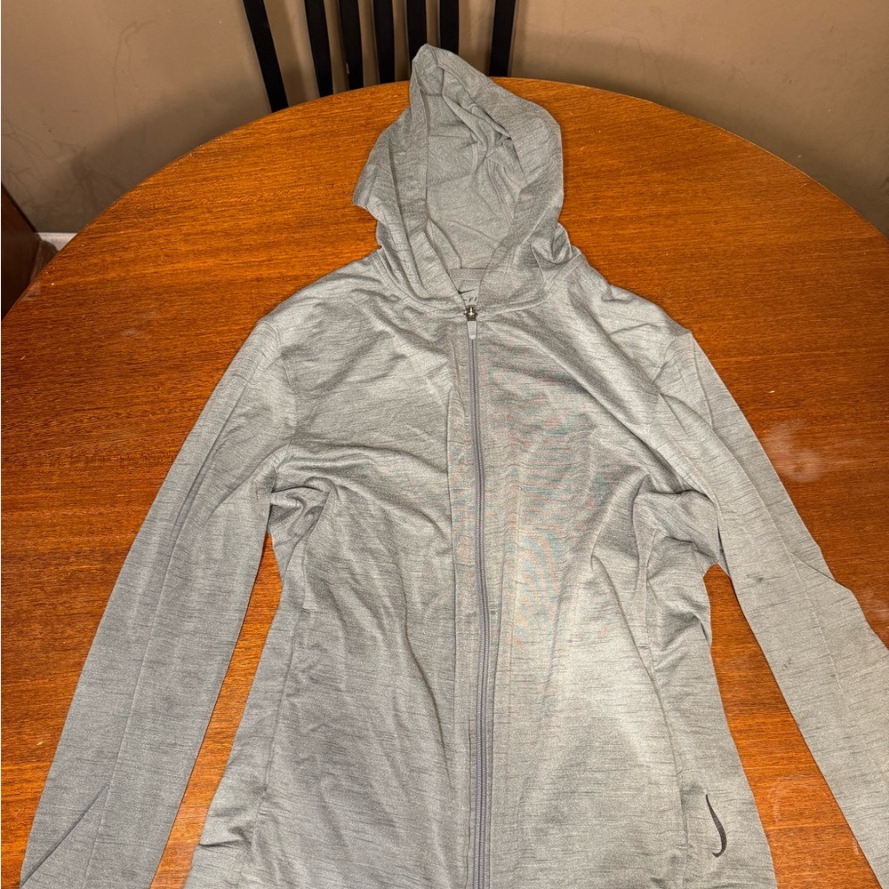 Nike Dri-Fit zip up Hoodie-Gray